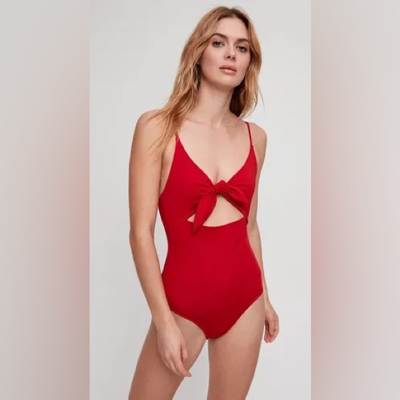 Wilfred Noe bodysuit lillooet red sz S - Picture 8 of 9
